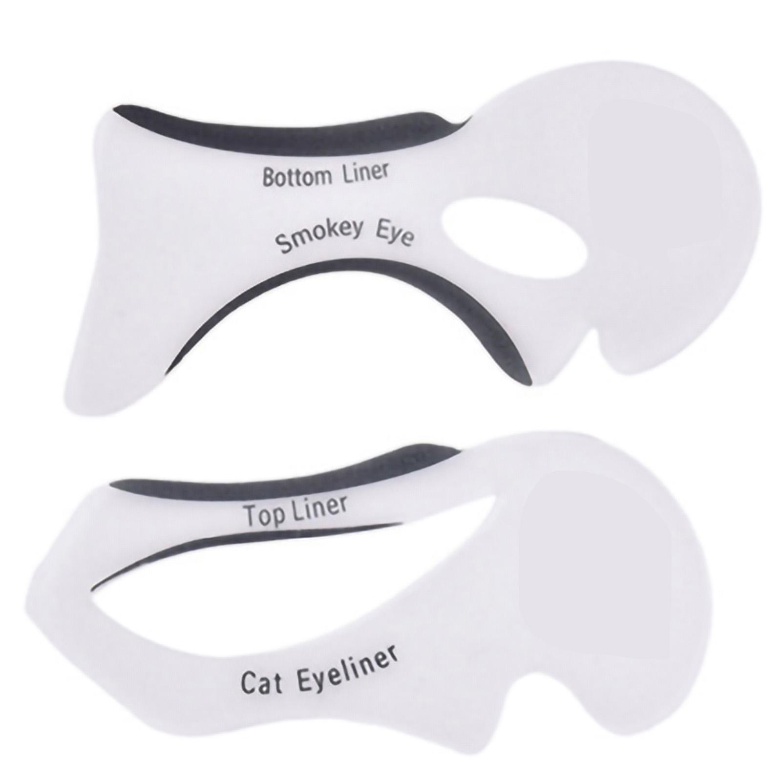 

2шт трафарет для подводки глаз, вспомогательный шаблон для подводки глаз, трафарет для макияжа глаз для начинающих