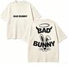 Bad Bunny Geschenk T-Shirt Herren Damen Harajuku Oversized Unisex Kurzarm Streetwear hohe Qualität Paare heißes Produkt Bequem