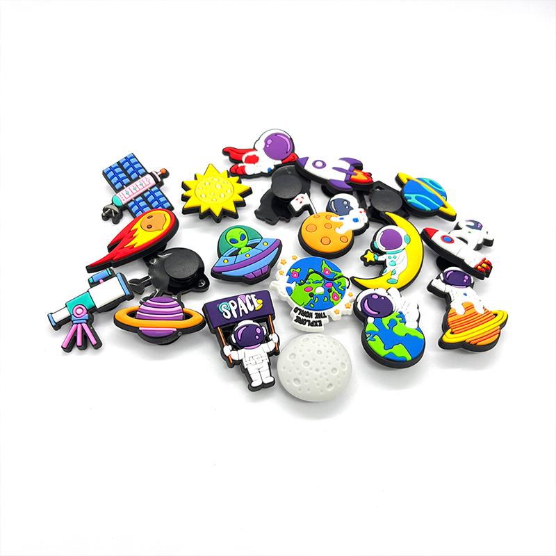 20Pcs Astronaut Series PVC Shoe Charms for Shoe Decoration