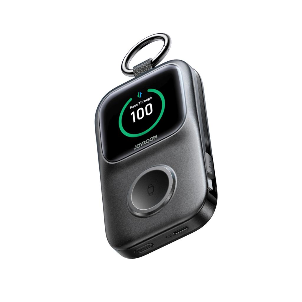 5000mAh Powerbank mit 5W Wireless Charging für Uhren - Schwarz