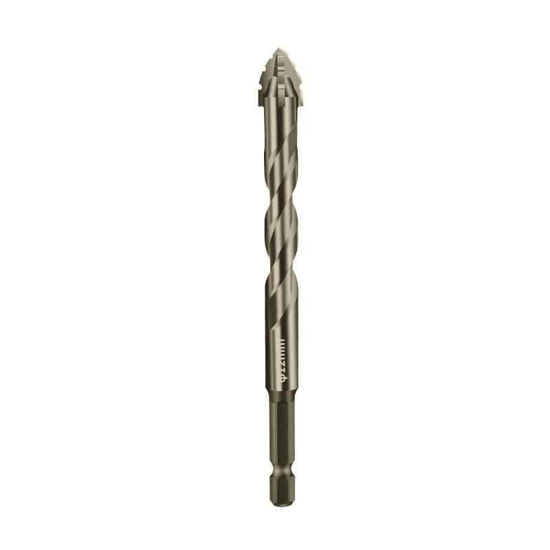 Durable Hexagonal Four-Flute Toothed Drill Bit for Ceramic, Cast Iron & Concrete