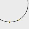 Float-Gold Black Necklace