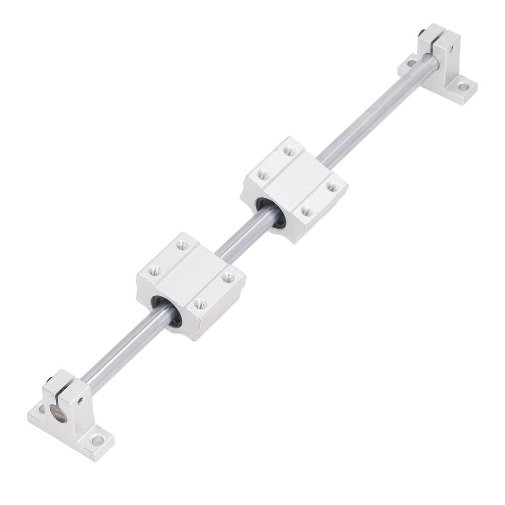 4 Stück Linearbewegungskugellager mit 2 Stück Metallwellenstangen Gleitblock Halterungssatz für CNC