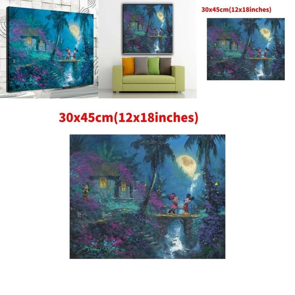 Meerjungfrauen-Prinzessin Leinwand-Wandkunst Modernes Märchen Schlafzimmer Kinderzimmer Dekorative Malerei Kernmaterial