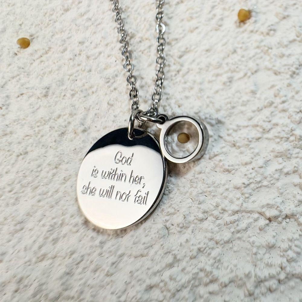 New Christian Gift Mustard Seed Gold Color Silver Color Pendant Rectangular Shape Stainless Steel Chain