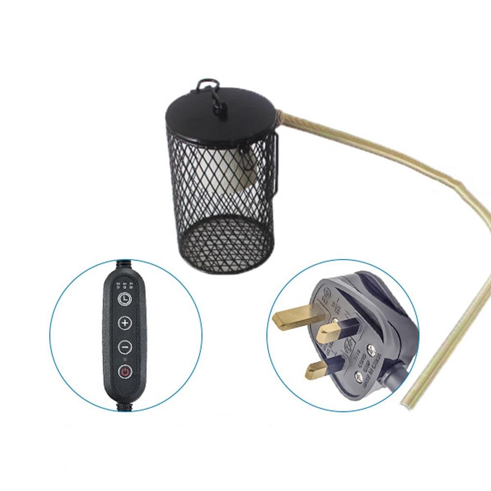 Iron Mesh Dome Pet Heating Lampshade Double Cage Anti-scald Lampshade  Aquarium