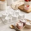 6 Cavities Silicone Chocolate Mould 3D Mousse Cake Mold Jelly Pudding Mold  Kitchen Baking