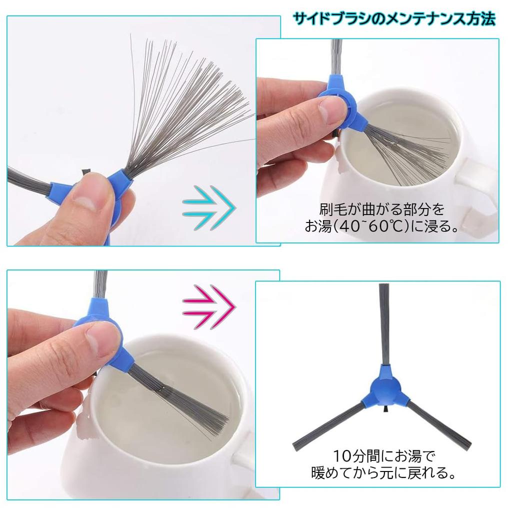 Eufy RoboVac G30/11S Max/15C Max/30C Max/G30 Hybrid Robot Vacuum Cleaner Replacement Accessory Kit (Filter, Side Brush, Roller, Japanese Warranty Incl
