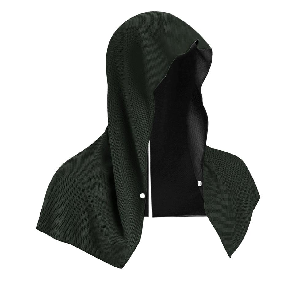 1Pc Cooling Hoodie Towel Beach Camping Gym Building Sun Protection Quick Drying Sports Cooling Sun Protection Towel Headband