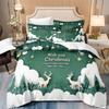 Wish You Christmas Bedding Set 3D Printed Duvet Cover Set Soft Single Double Size Bed Set Christmas Gift Home Decorations