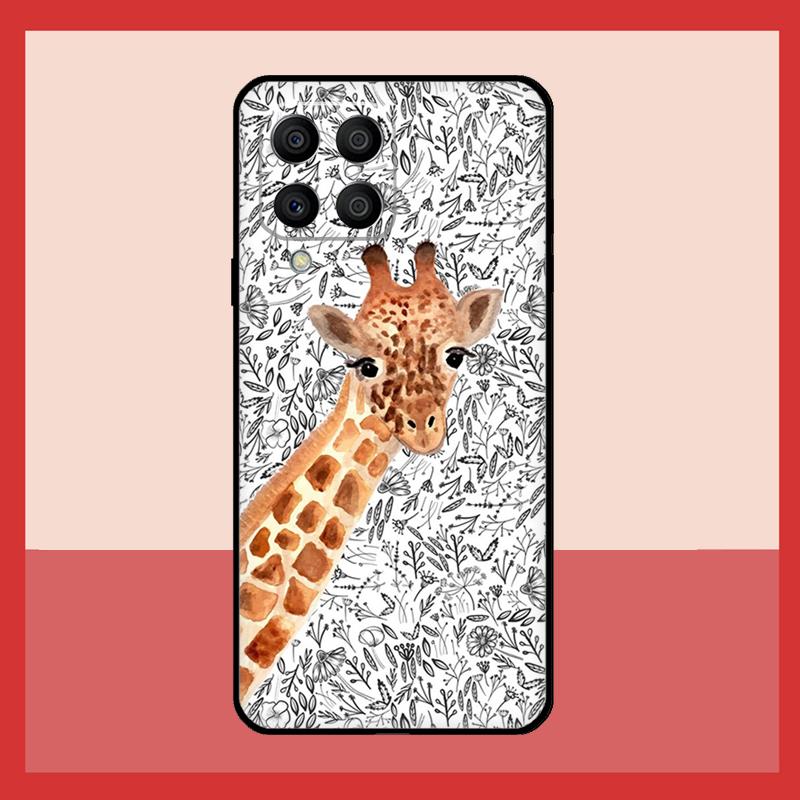 Cute Cartoon Giraffe Case For Samsung Galaxy M52 M32 M53 M16 M11 M21 M31 M35 M12 M13 M14 M15 M36 M56 M55 M34 M54