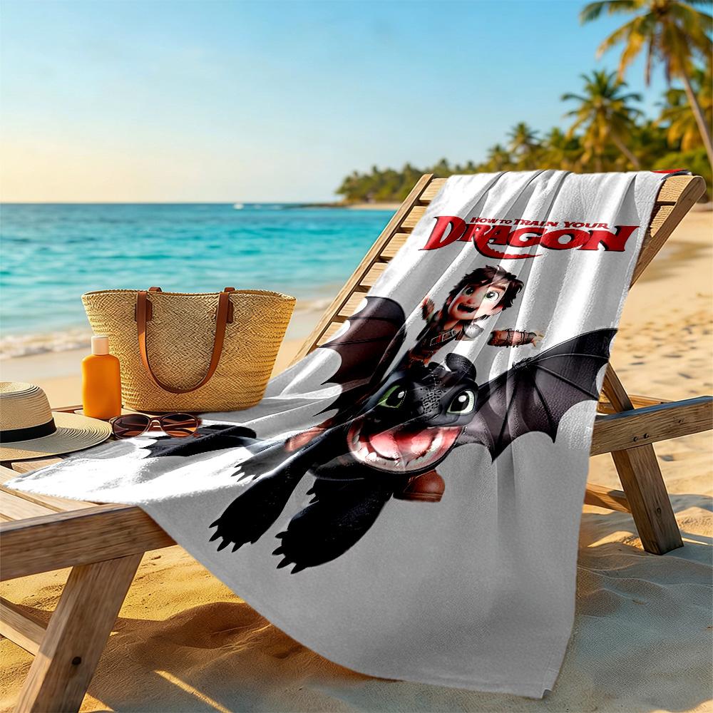 How Train Dragon6 Beach Towel Super Soft Microfiber Quickdry Fabric Comfortable Lightweight