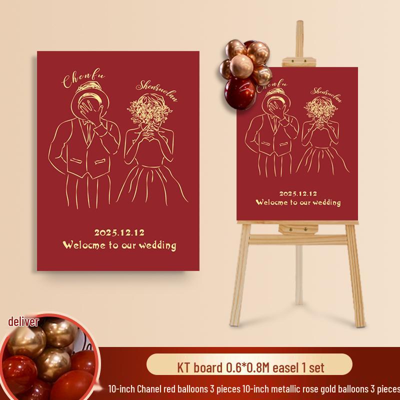 Wedding Ceremony Welcome Sign - Directional KT Board Decor