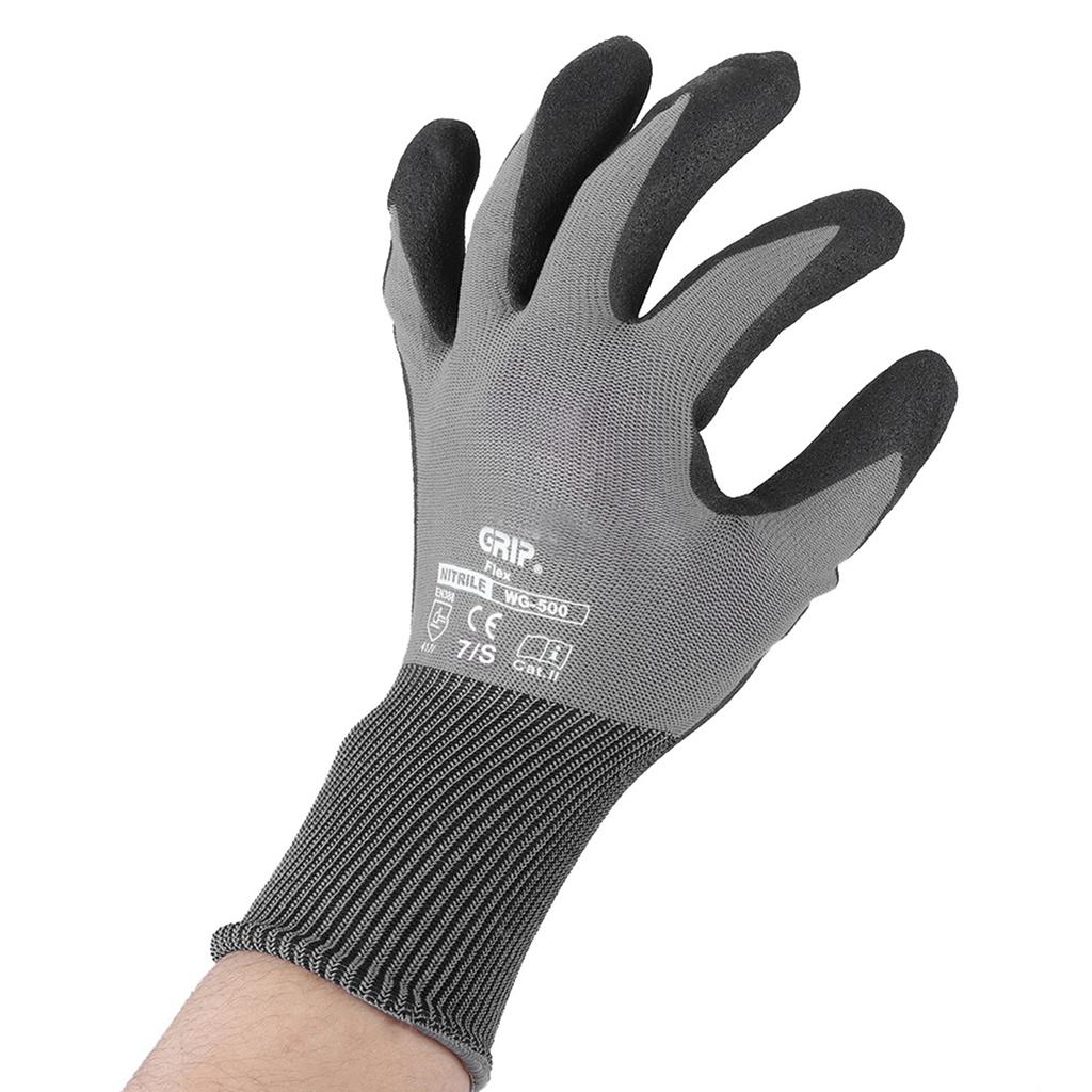 Anti slid Cut Resistant Gloves Oil and Wear Resistance Working Gloves S