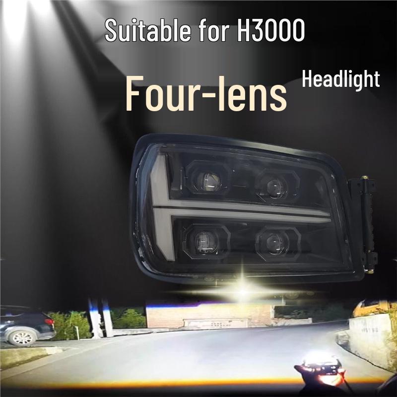 Modified Super Bright LED Laser Headlights for Shaanxi Delong X3000/M3000/L3000 Left