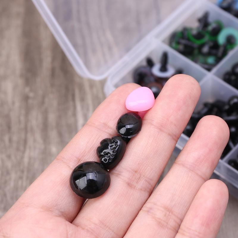 330 pcs Wooden and Plastic Safety Puppet Eyes and Joints Handmade Material Sewing Craft for Dolls Animal for DIY Lover