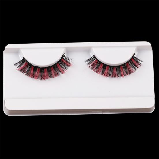 Yousheng 1 Box False Eyelashes Dramatic 3D Effect Colorful Colored Russian Strip Lashes Eyelashes Extension Make Up for Female
