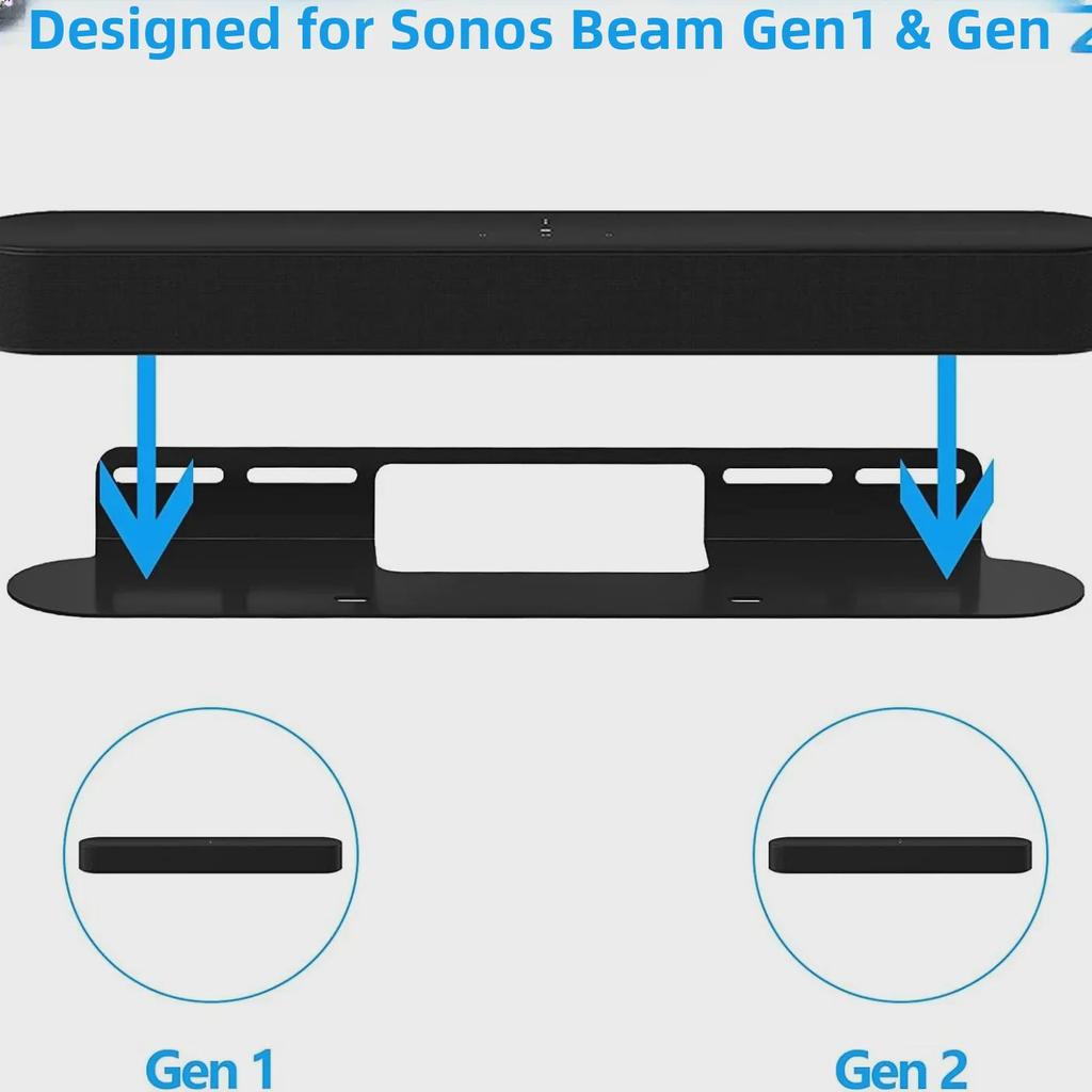 SONOS Beam Sound Wall Mount Bracket - Black/White, In Stock Now