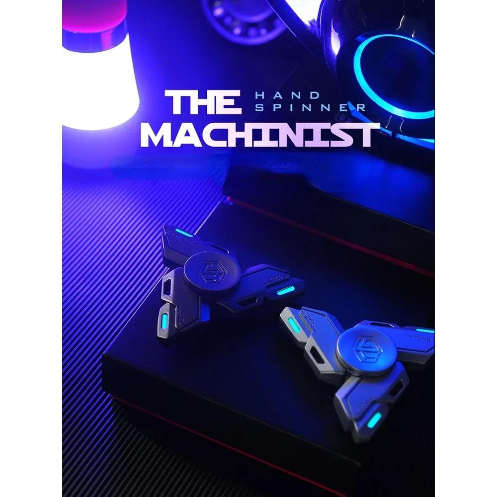 Fidget Spinner Metal Alloy Luminous Long Lasting Fingertip Gyro EDC Spinning Top Stress Relief Toys for Adults Kids Gifts