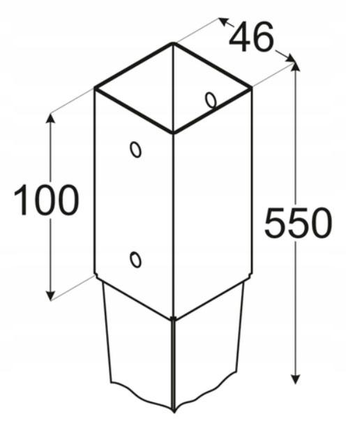Driven Post Base Spike Anchor 4