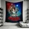 Stranger Things Wall Tapestry Aesthetic Wall Hanging Printed Fabric Blanket Decorative Tapestries for Bedroom Living Room Home Decor