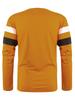Plus Size Men's Color Block Crew Neck Long Sleeve Base Layer Pullover for Autumn & Winter