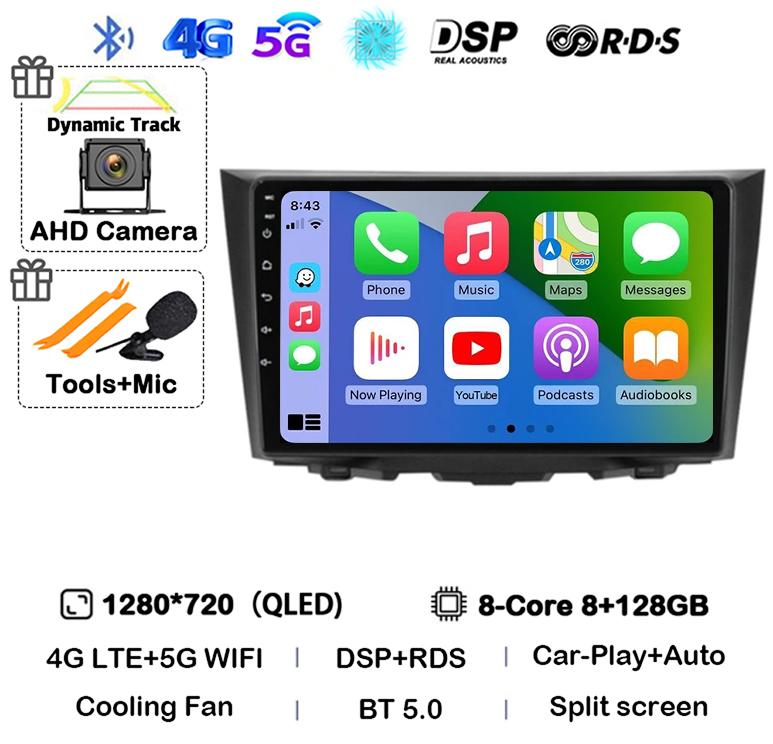 Android 14 Carplay Auto For Suzuki Kizashi 2009 2010 2011 2012 2013 2014 2015 Car Radio GPS Stereo Multimedia Player Head Unit