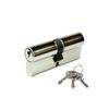 Cylindre De Serrure - CISA - Logoline 45x45 Nickel - 5 Pins Et Contre-pins - 3 Clés Incluses