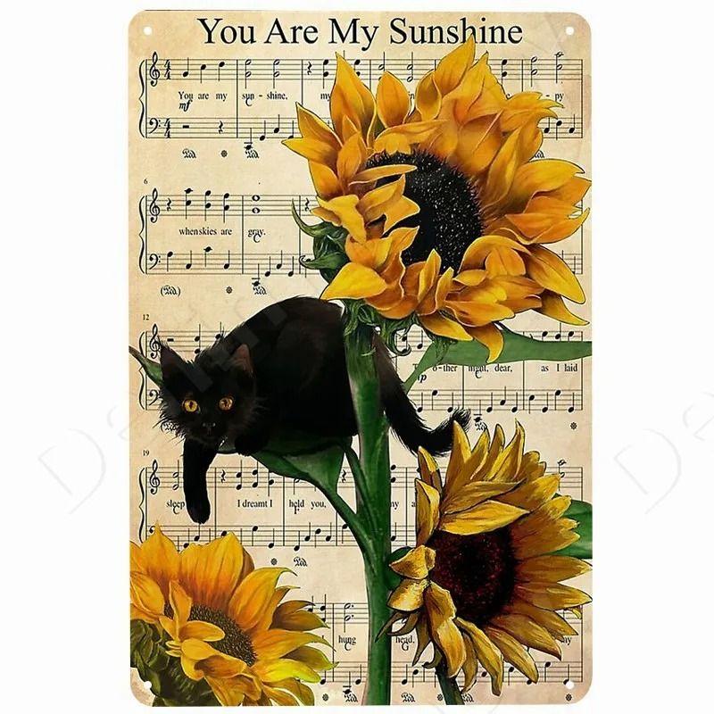 Vintage Rock Music Style Tin Painting for Bars Cafes Home Walls