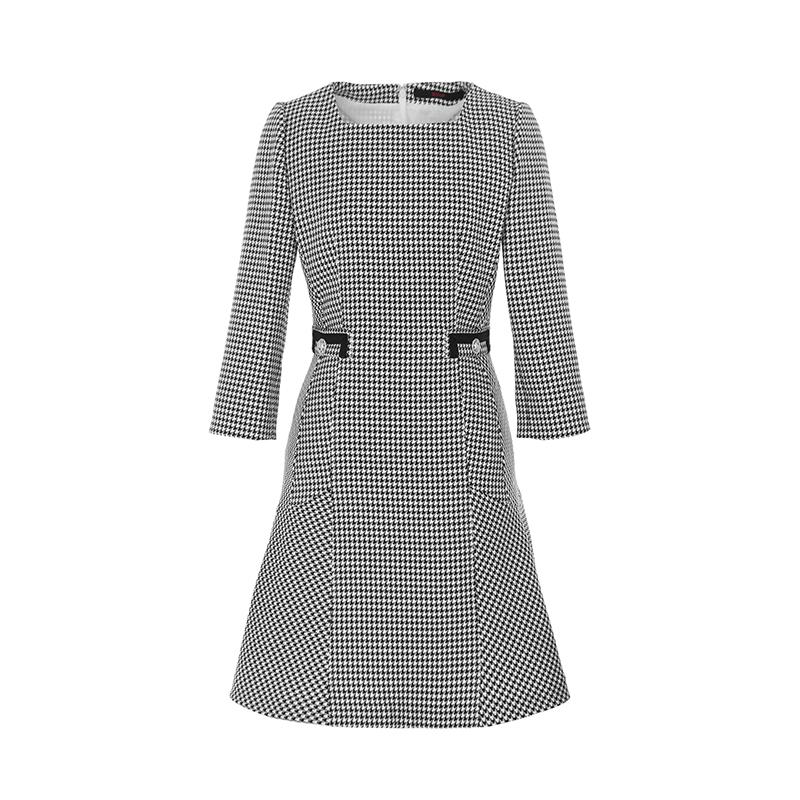 SOUP Houndstooth Check Dress (Sz3Op32)