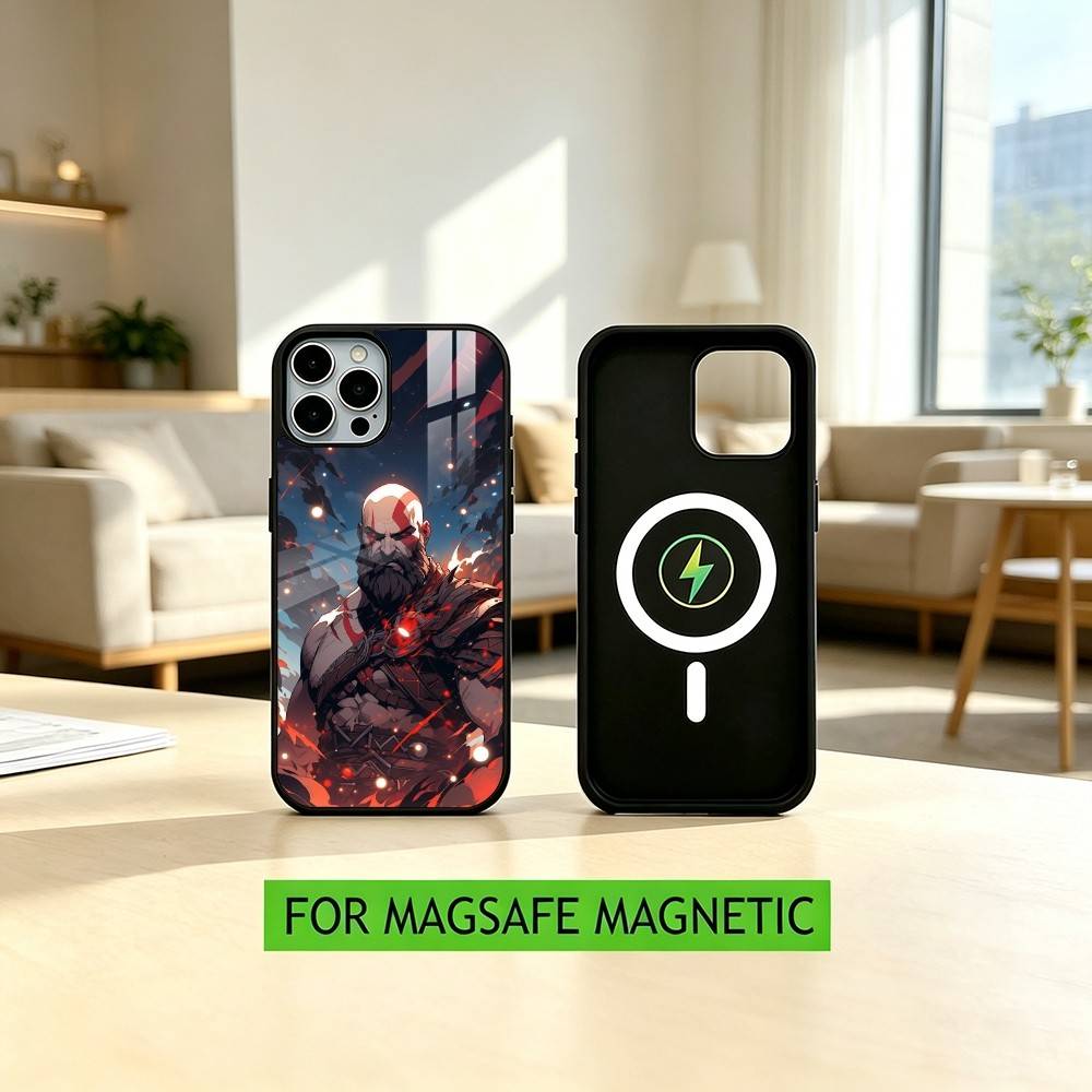 God of war Battle Karatos GAME  Phone Case For iPhone17,16,15,14,13,12,11 Plus,Pro Magnetic with Magsafe Wireless Charging