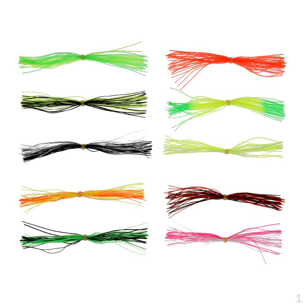 

10 связок ниток для завязывания мух, юбок для изготовления бороды на рыбалке