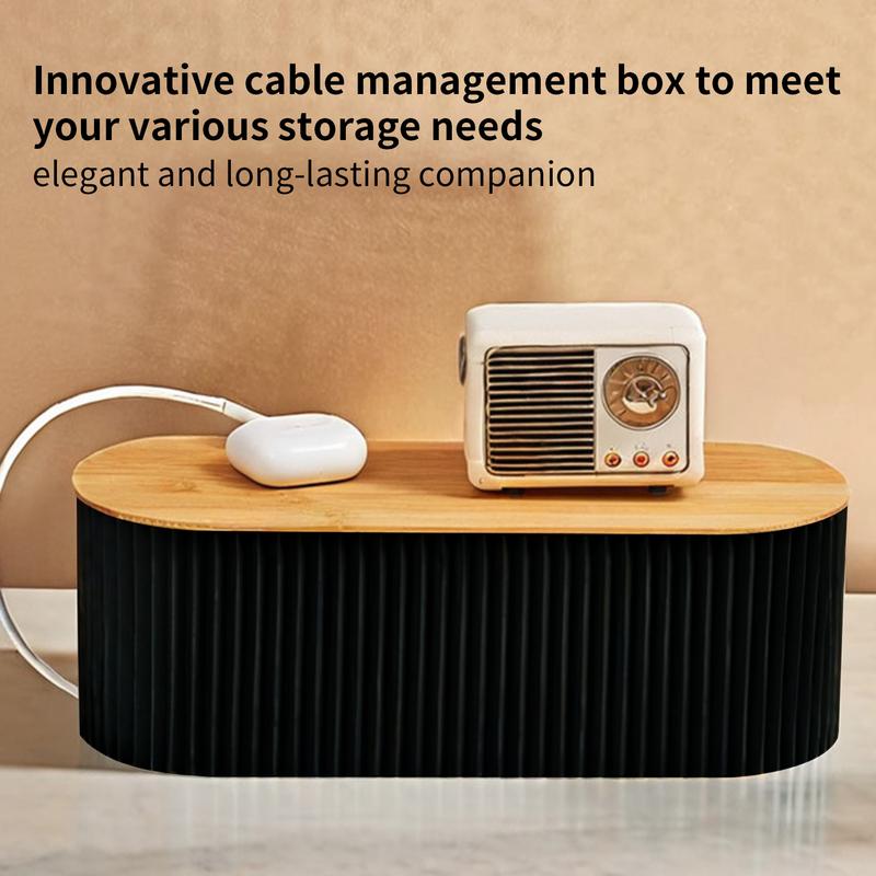 Cable Storage Organizer Cord Organizer Safe Wire Storage Cable Holder Desktop Management Tidy Wires Holder Protector for Bedroom
