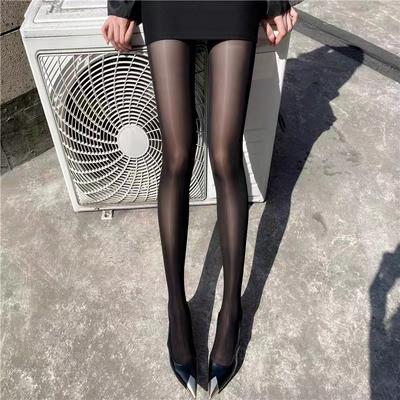 Ultra-Thin High Elasticity Water Gloss Horse Oil Stockings Spring and Autumn Shiny Silk Stockings Glossy Smooth Pantyhose Bare L