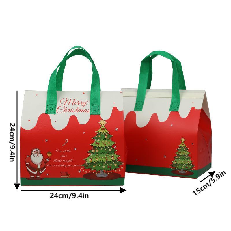 Christmas Insulated Food Delivery Bag Large Commercial Grade Food Transport Tote Bag Reusable Insulated Bag For Food Takeout