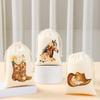 Fabric bags for storage, for Christmas gifts, linen gift bags 15 * 10 cm, 12 pcs.