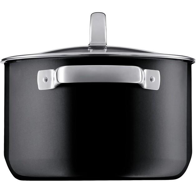 Набор сотейников WMF Fusiontec Mineral, чёрный, 4 предмета (05.1485.5290)