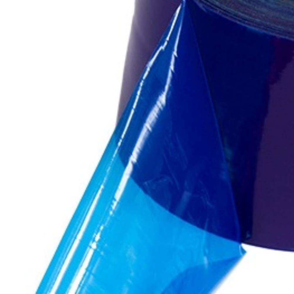 (Aupuru) Surface Protection Film Masking Tape, 10cm Wide, 200m Long, Blue, Semi-Transparent, Low Adhesion, Sheet Roll, Masking Tape, Scratch Preventio