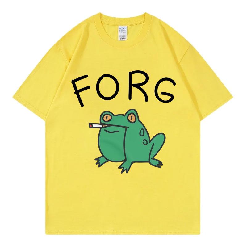 Funny Frog Meme Graphic T Shirts Men Women Clothing High Quality Fashion Short Sleeve Tshirt Summer Casual Loose Cotton T Shirt