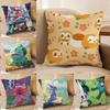 Pokemon Unova Starters Anime Plush Pillow Cover Soft Short Plush Cushion Cover For Sofa Bedroom Home Decor Gift
