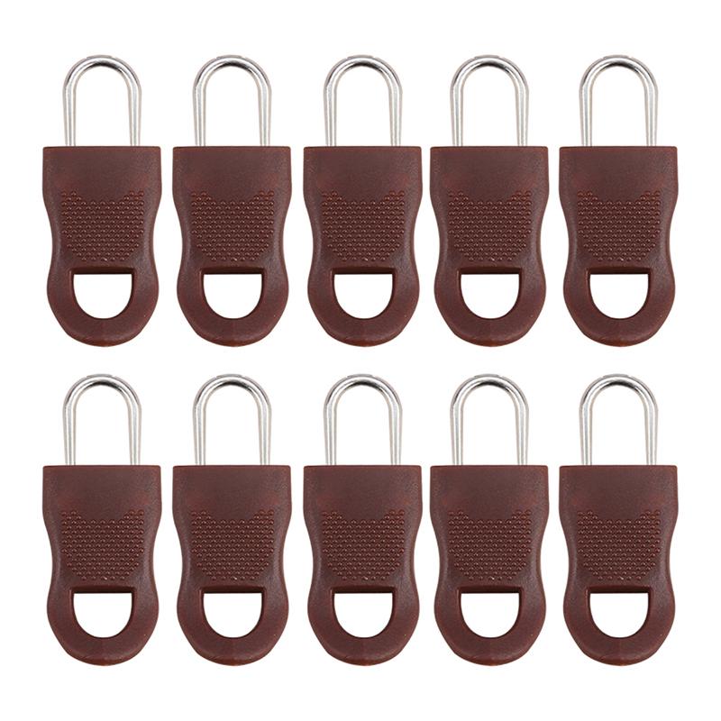 

10 шт. сменная головка молнии без инструментов съемный пуллер молнии для багажа школьный портфель конец подходит веревка бирка одежда 3.5cm