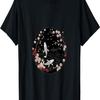Camiseta Estampada Artística Pez Koi Flor de Cerezo Fusión Tranquila