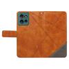 For Motorola Edge 50 5G Case Leather Geometric Line Wallet Phone Cover with Wrist Strap
