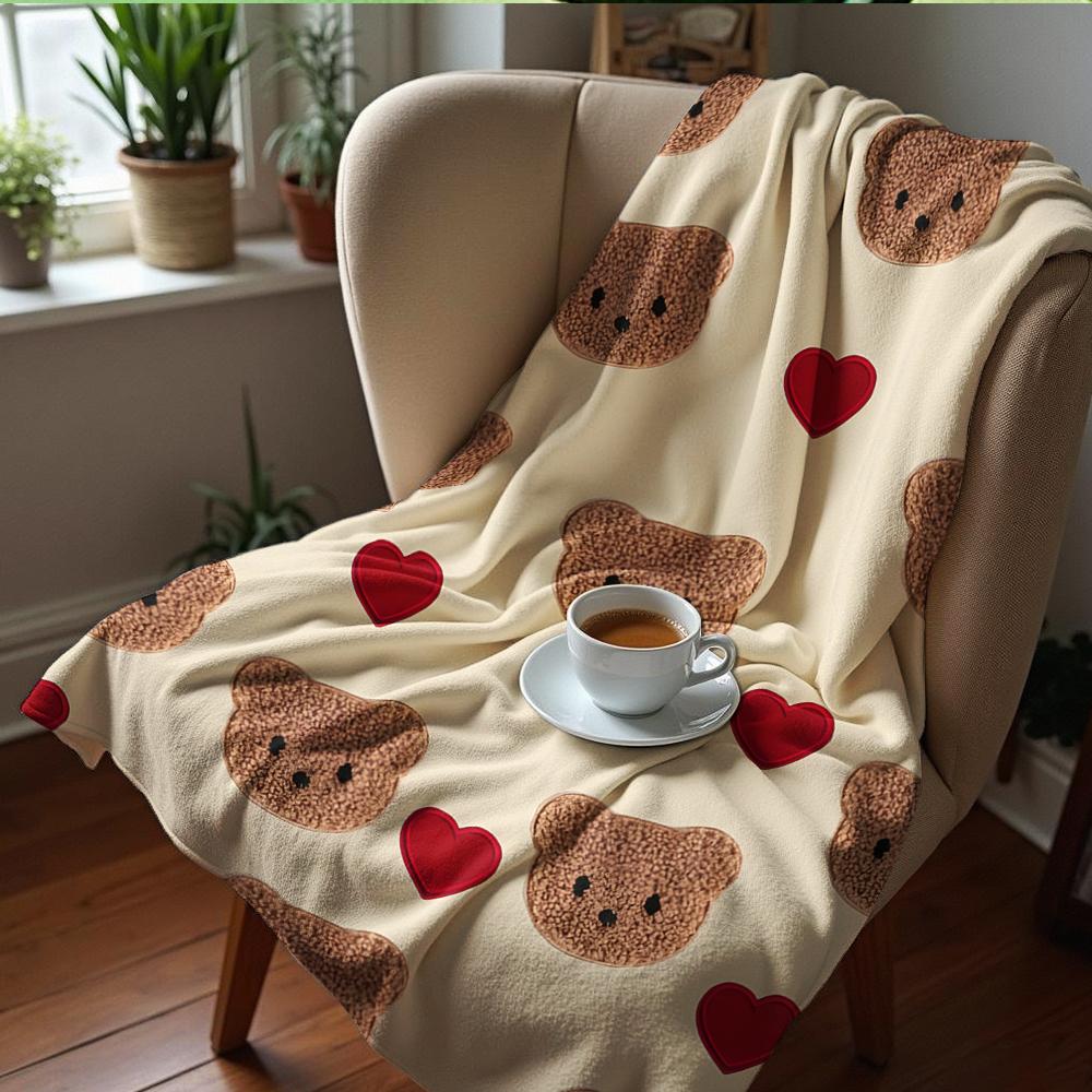Floral Skull Bat Blue Cartoon Anime Print Flannel Blanket Soft Warm Throw for Kids Bedroom Sofa Christmas Office Car