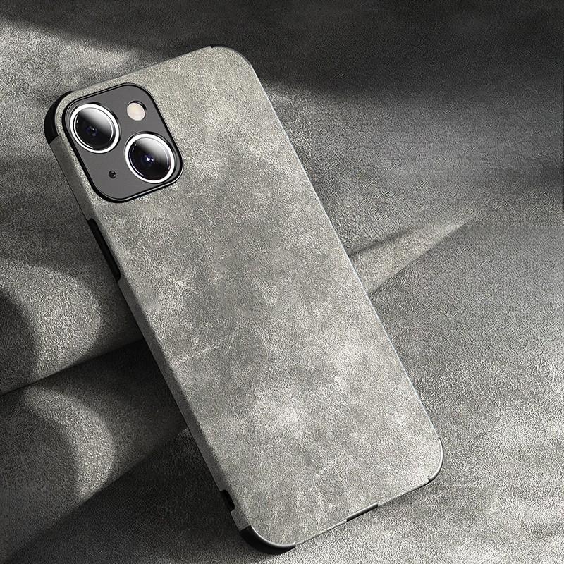 

Замшевый Мех Подходящий для Бизнеса Чехол для Телефона Apple 14promax Полное Покрытие IPhone13 Подушка Безопасности Противоударный 11 Кожаный Чехол iPhone 15 6.1 inch