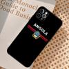 Angola Flag Case For iPhone 16 13 11 12 14 15 Pro Max Mini XR X XS MAX Plus Cover Cases