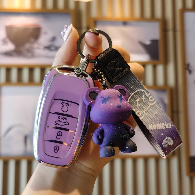 Luxury Hongqi Key Cover for H7, H5, HS5, HS7, H9 - Elegant Key Bag for All Models