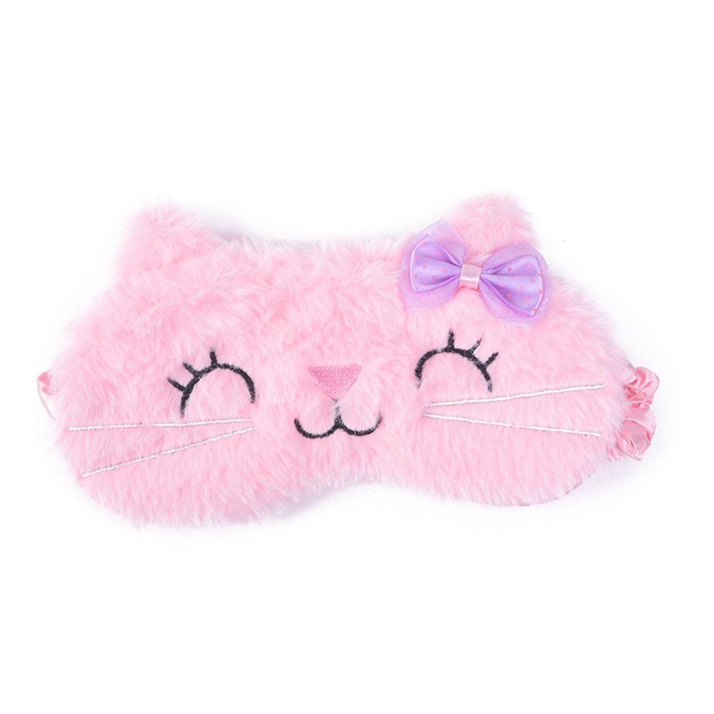 Adjustable Strap Sleeping Mask Blindfold Soft Fabric Cartoon Eye Cover Kids Sleep Mask  For Kids