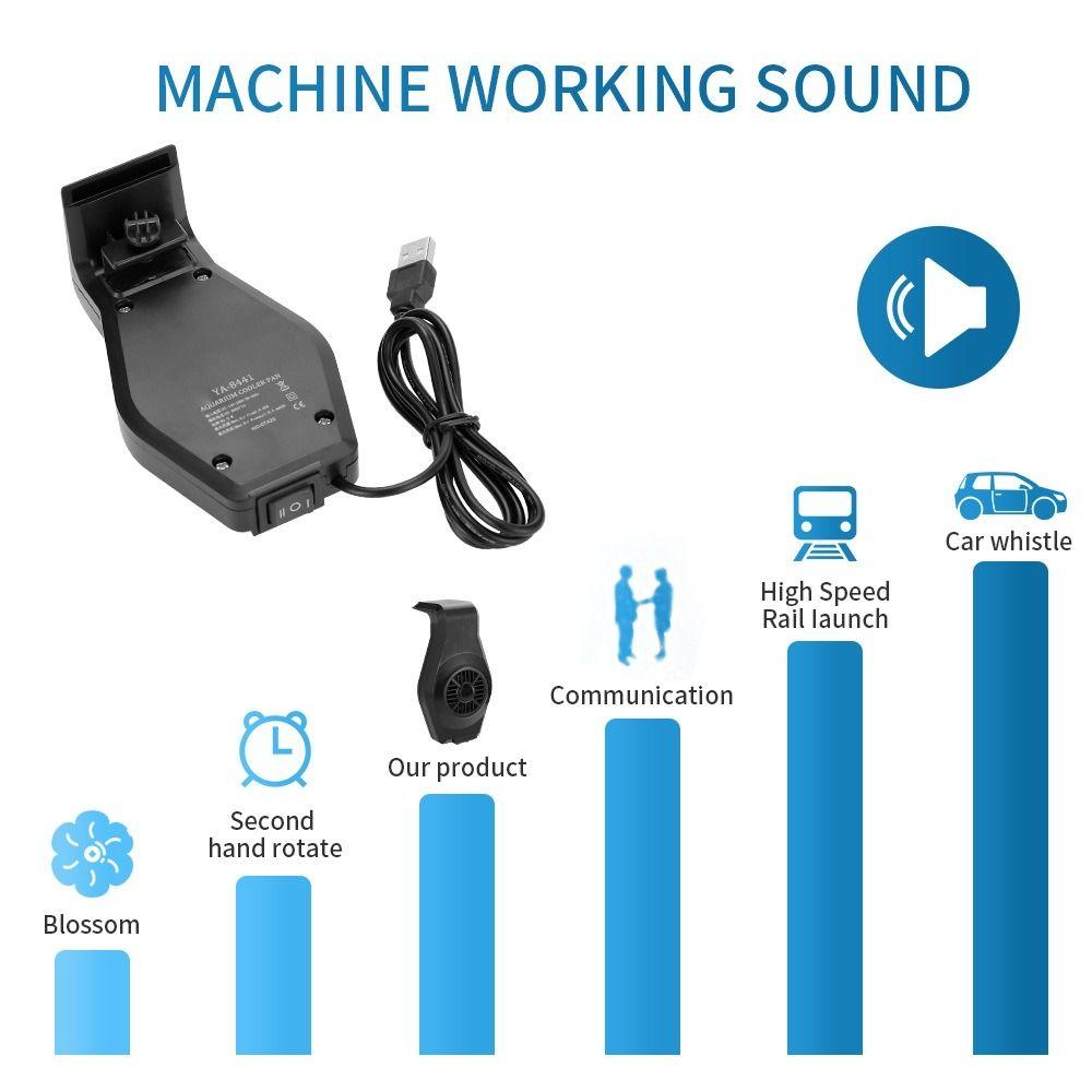Wentylator do akwarium 2W USB, Jednogłowicowy Mini Wentylator Chłodzący do Akwarium z Regulacją Prędkości, Mocne Wentylatory Chłodzące do Akwarium, Krewetki