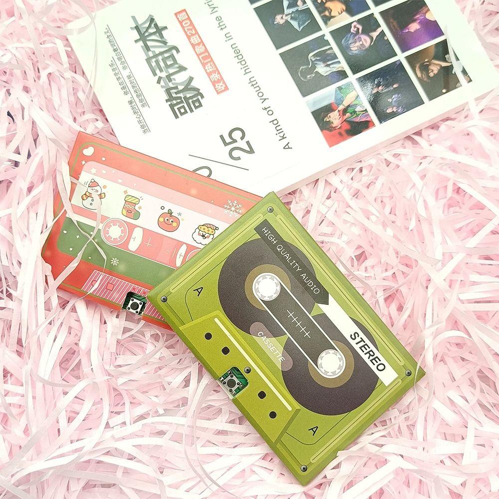 Multifunctional Phonograph Tape Cards Portable Voice Recording Card Gifts Recording Greeting Card